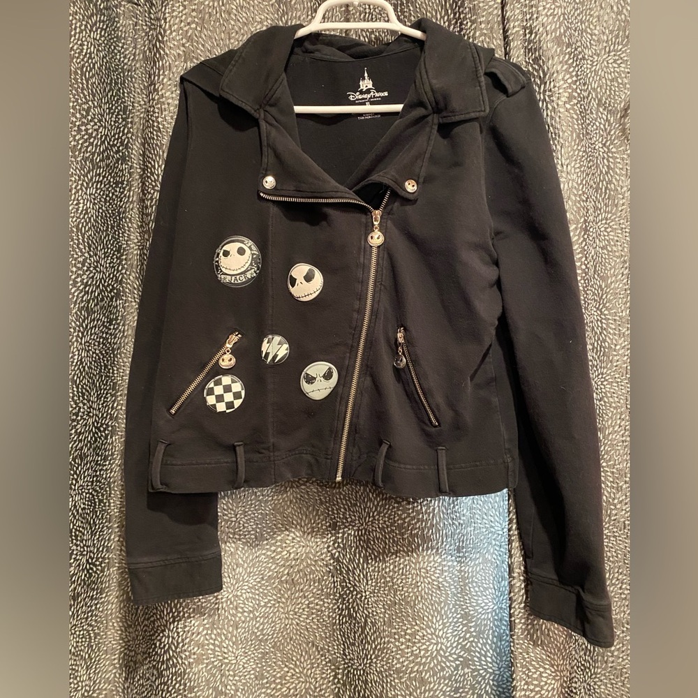 DISNEY Nightmare Before Christmas Vintage Jack Skellington zip hoodie